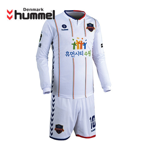 [험멜]HM-1352(화이트) Uniform 축구 Away 유니폼 /&#039;18 수원FC Uniform