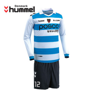 [험멜]HM-1331(화이트/블루/블랙) Uniform 축구 홈 유니폼 / 포항스틸러스 Uniform  
