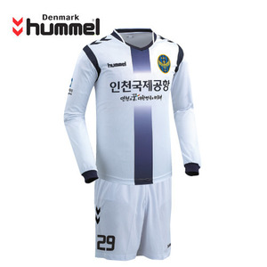 [험멜]HM-1334(화이트/네이비) Uniform 축구 어웨이 유니폼 / 인천 유나이티드 Uniform  