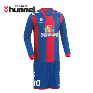 [험멜]HM-1335(레드/블루) Uniform 축구 홈 유니폼 / 수원FC Uniform  