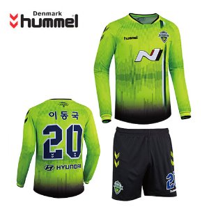 [험멜]HM-1361(형광그린) Uniform 축구 Home 유니폼 /&#039;20 전북현대 Uniform